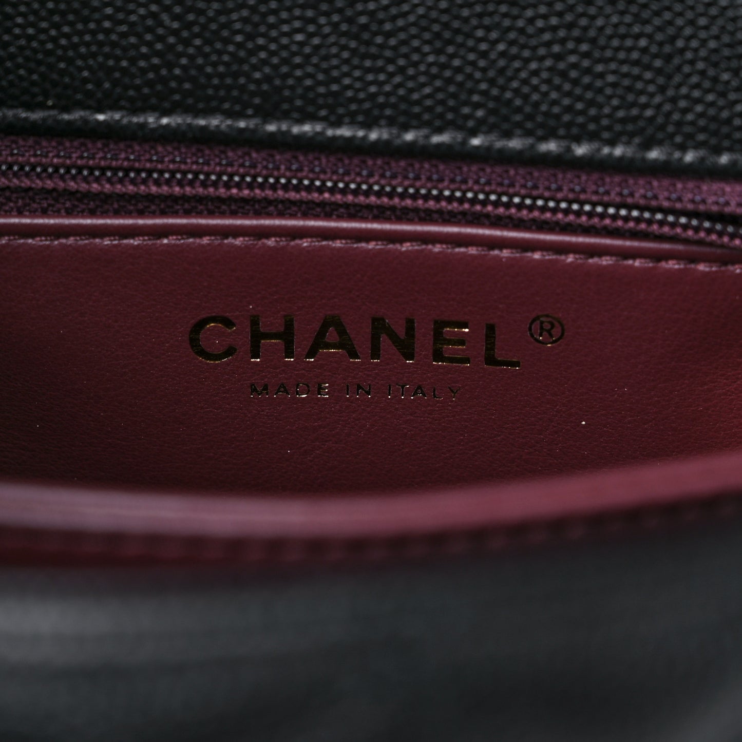 Caviar Quilted Mini Coco Handle Flap Black