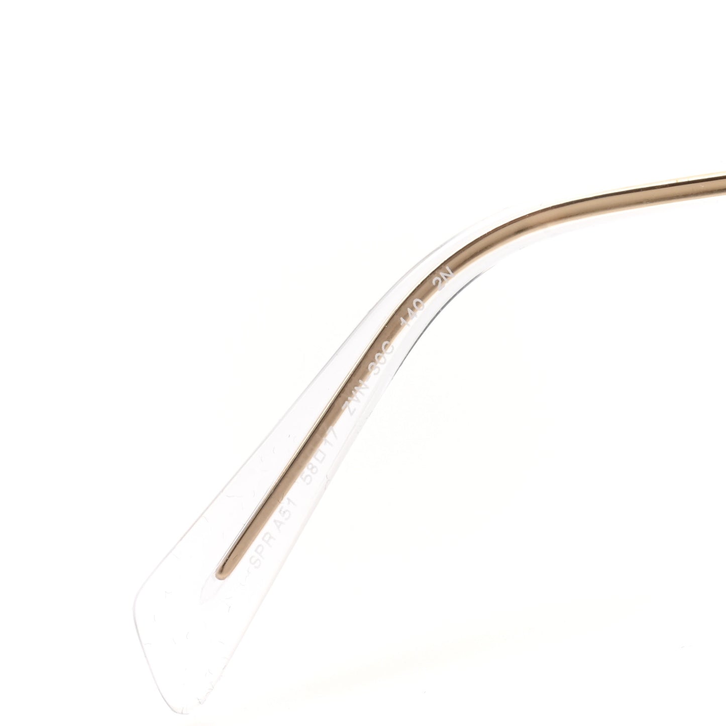 Metal Symbole Triangle Logo Sunglasses SPR A51 Gold Blue