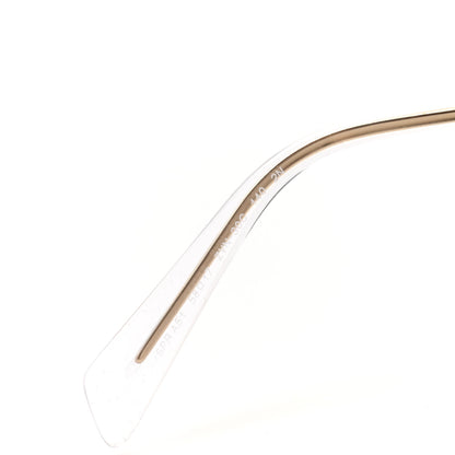 Prada Metal Symbole Triangle Logo Sunglasses SPR A51 Gold Blue 6 of 8