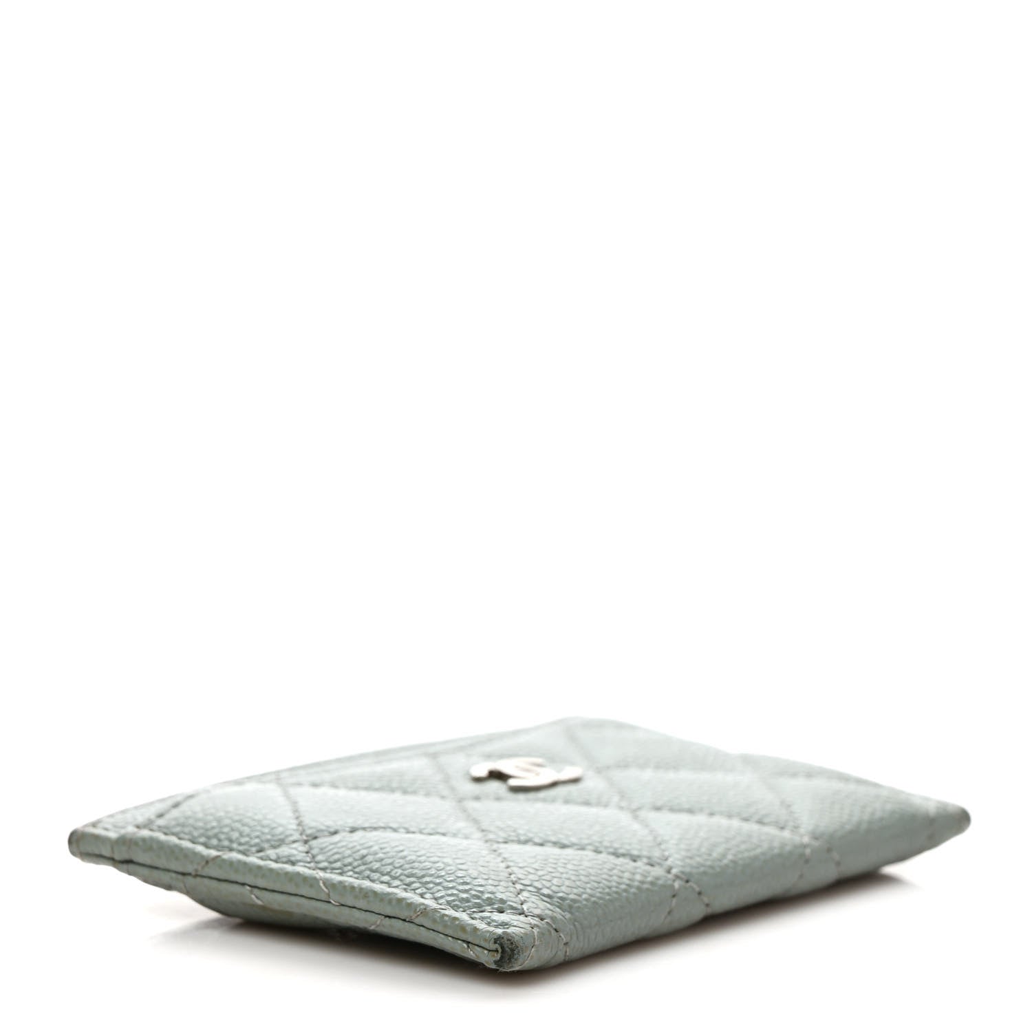 Chanel Caviar Quilted Card Holder Grey 4 of 7