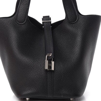 Hermes Taurillon Clemence Picotin Lock 18 PM Black 7 of 10