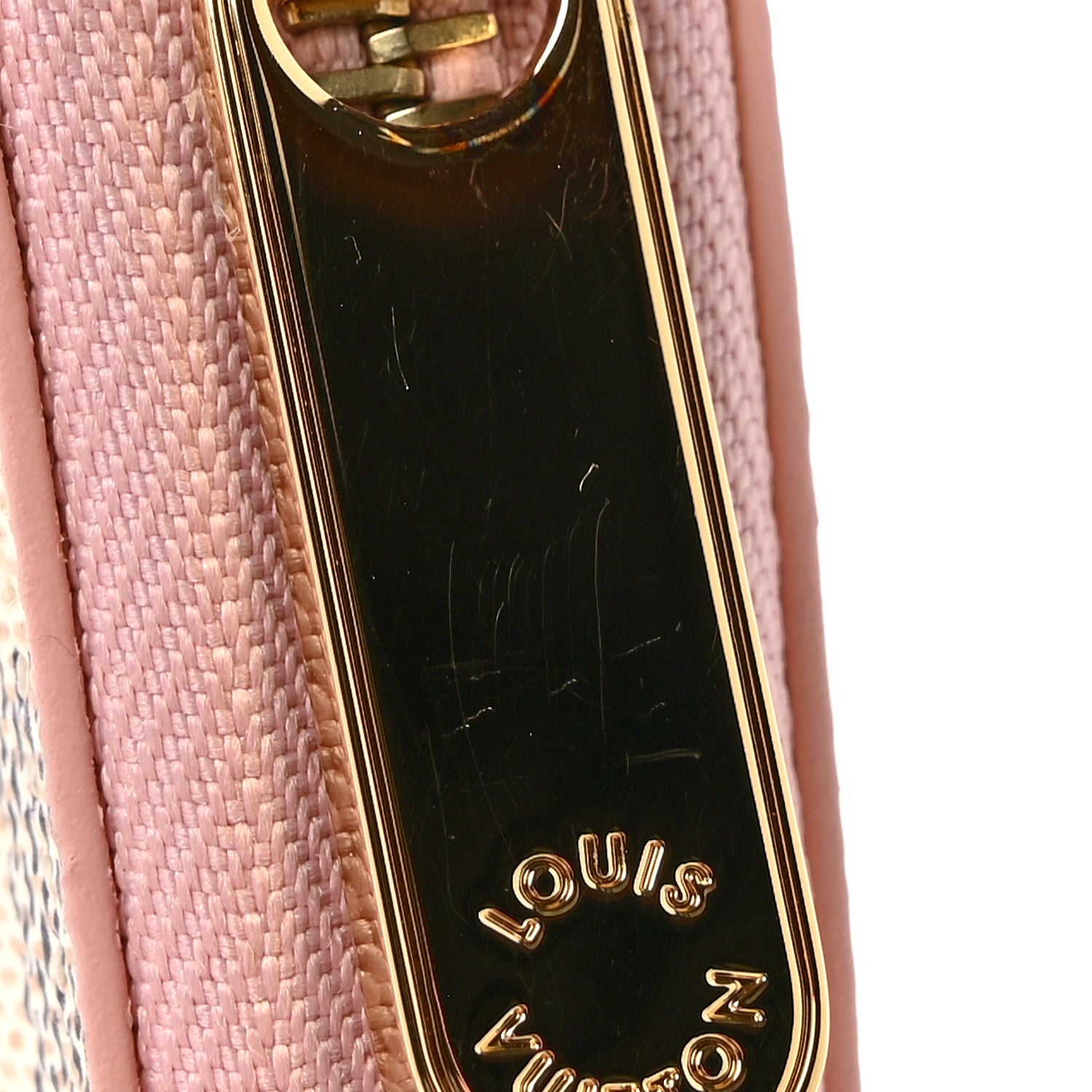 Louis Vuitton Damier Azur Zippy Wallet Rose Ballerine 9 of 11
