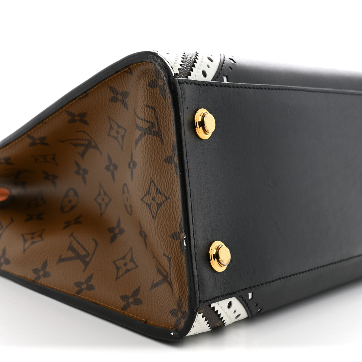 Reverse Monogram Brogue City Steamer MM Bag
