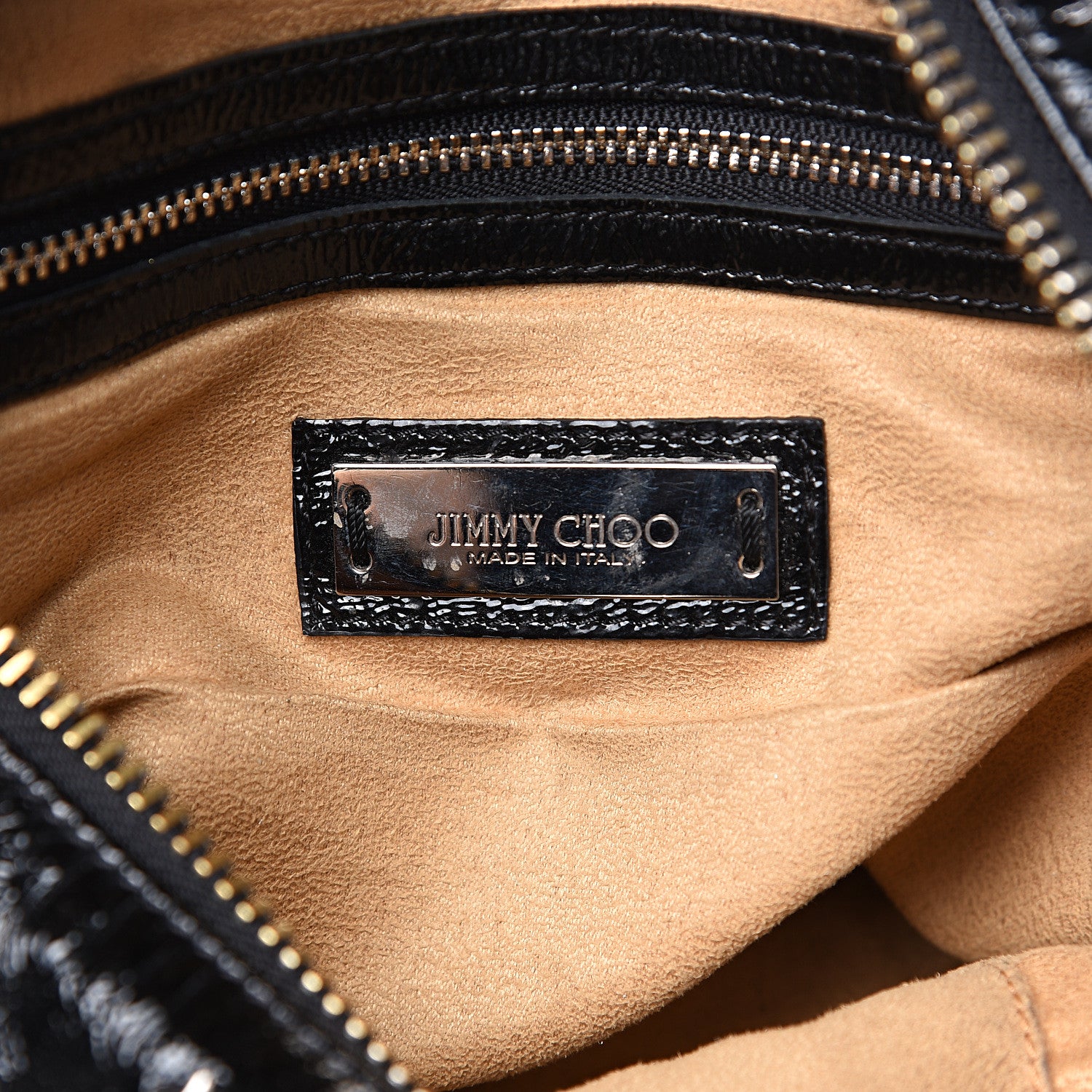 Jimmy Choo Metallic Calfskin Star Studded Sky Hobo Black 5 of 10