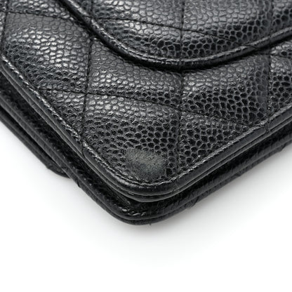 Chanel Caviar Quilted Wallet on Chain WOC Black 15 of 17