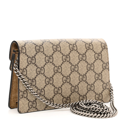 Gucci GG Supreme Monogram Super Mini Dionysus Shoulder Bag Taupe 3 of 10