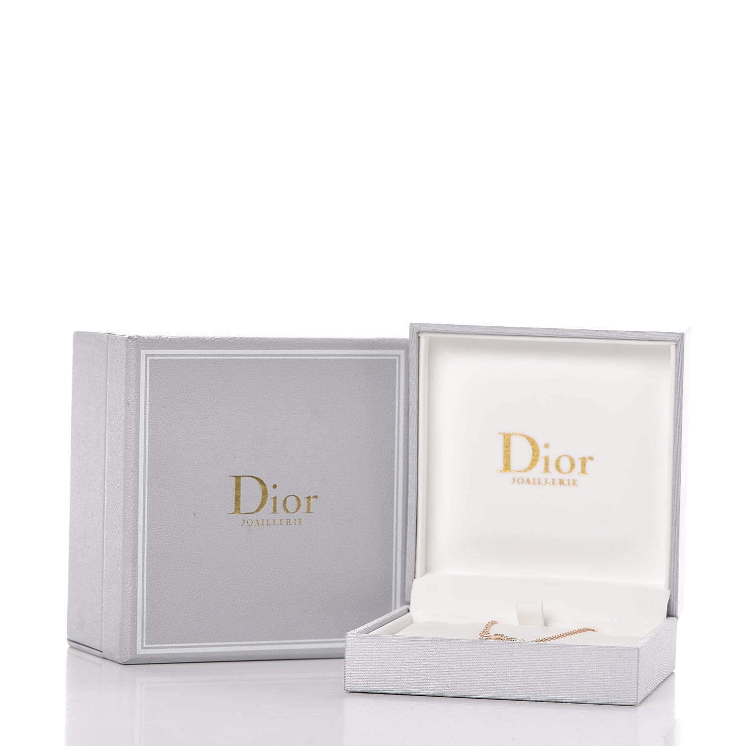 Christian Dior 18K Rose Gold Diamond Black Onyx Rose Des Vents Necklace 7 of 7