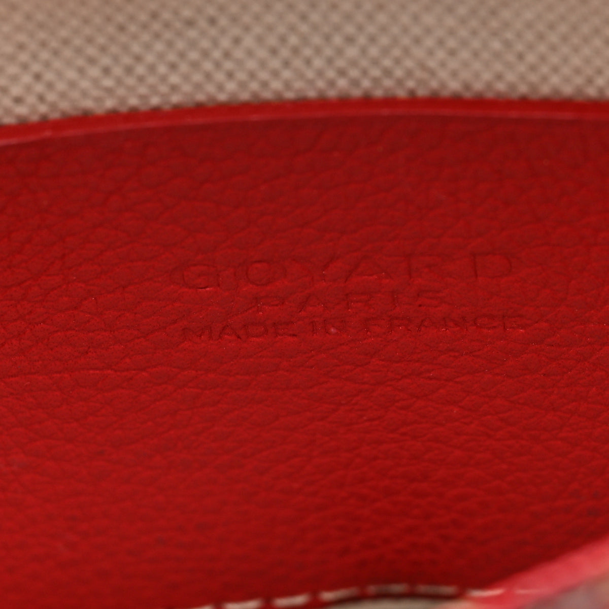 Goyardine Plumet Wallet Clutch Red