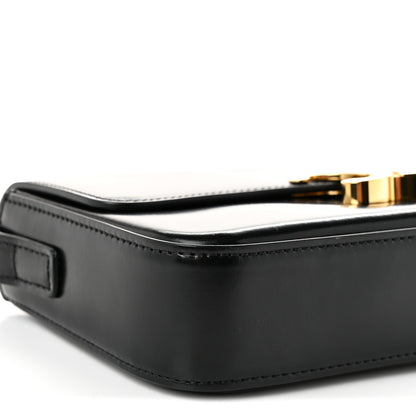 Celine Shiny Calfskin Triomphe Shoulder Bag Black 9 of 10