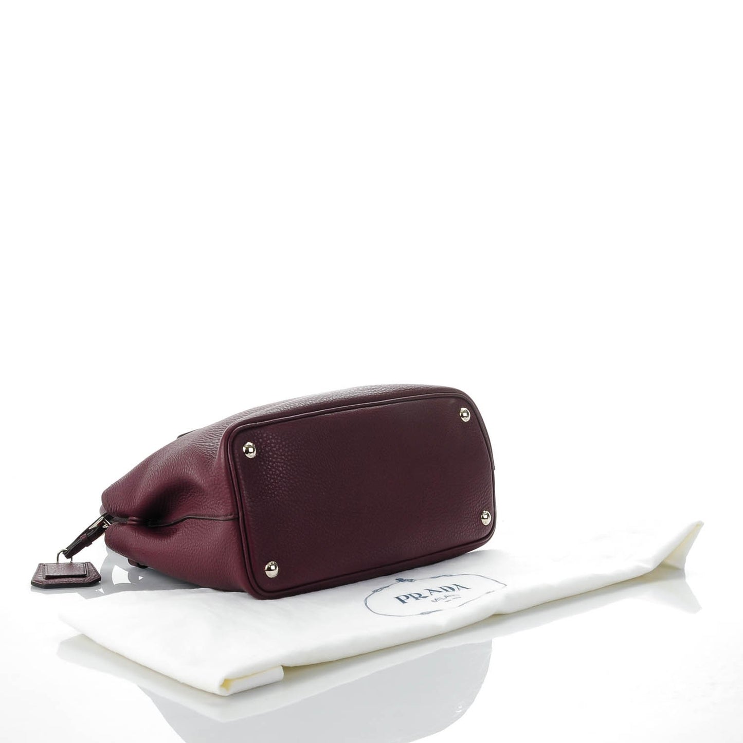 Vitello Daino Small Double Bag Granato Scarlatto