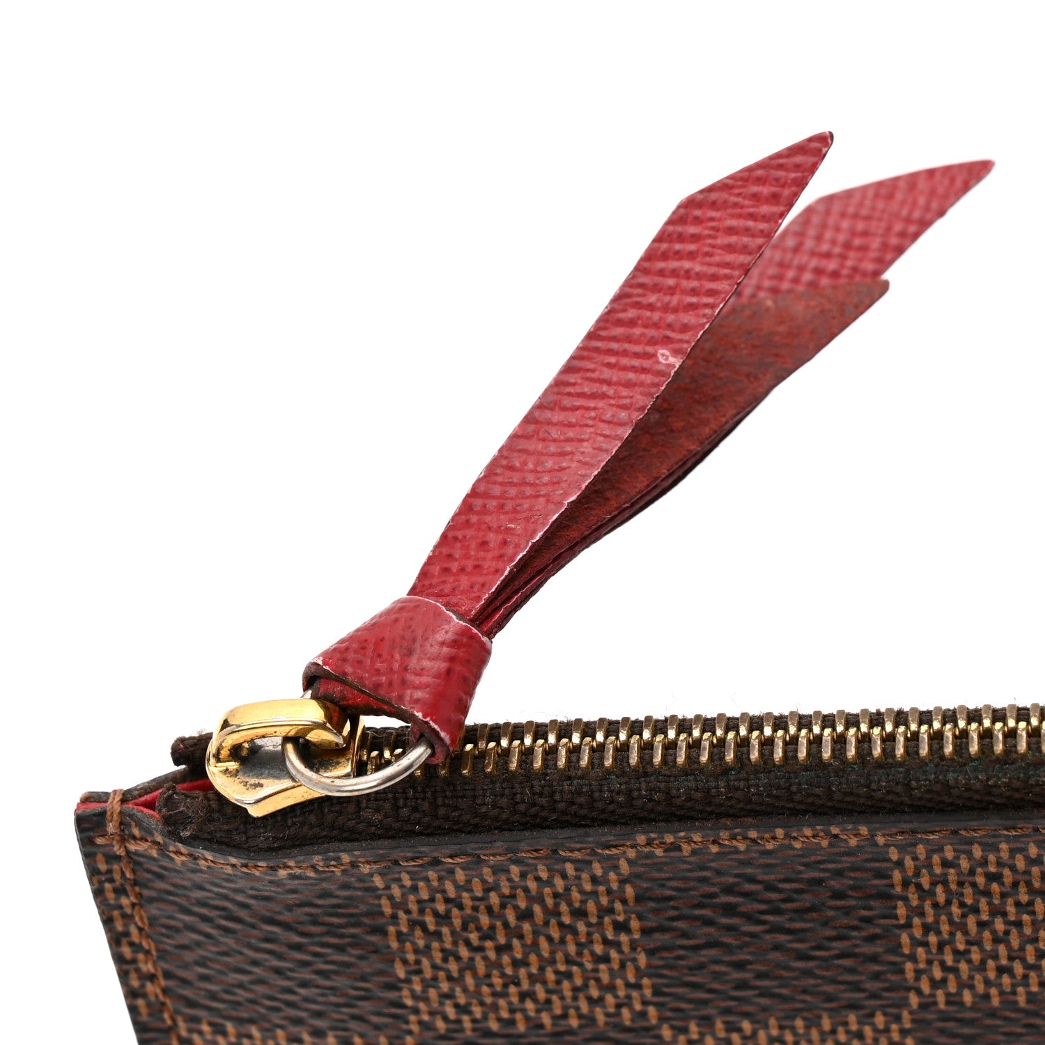 Louis Vuitton Damier Ebene Felicie Chain Wallet Zippered Insert 9 of 9