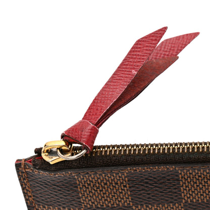Louis Vuitton Damier Ebene Felicie Chain Wallet Zippered Insert 9 of 9