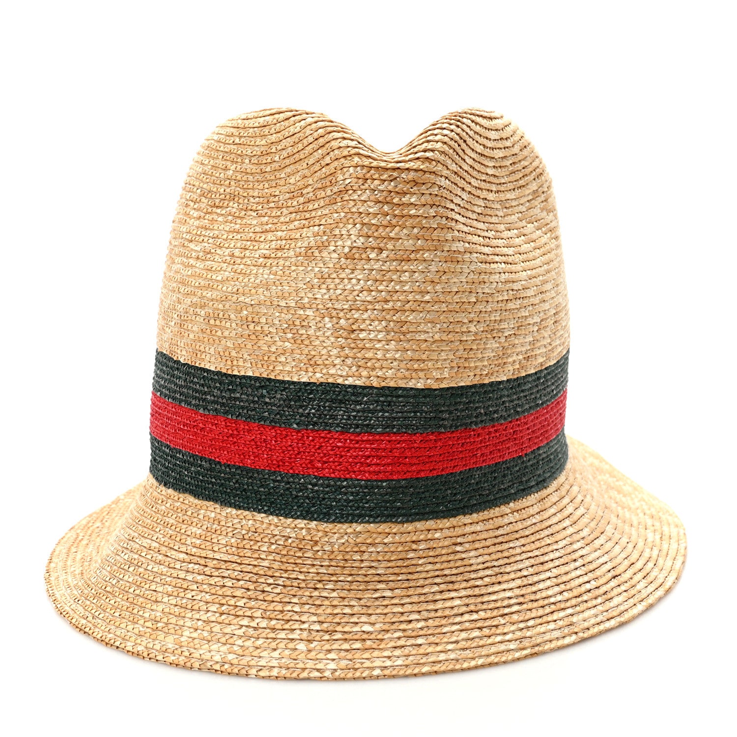 Gucci Abaca Straw Web Fedora Hat M 3 of 9