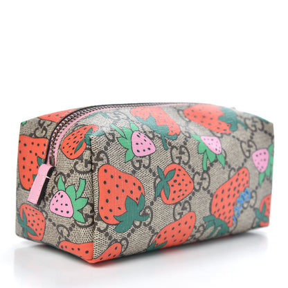 Gucci GG Supreme Monogram Strawberry Cosmetic Case 3 of 10