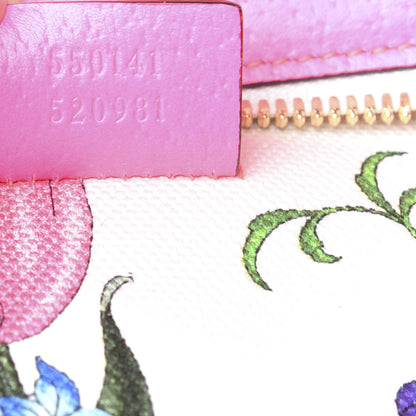 Gucci Canvas Medium Flora Tote Fuchsia 9 of 14