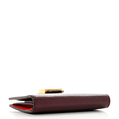 Givenchy Sugar Goatskin GV3 Wallet Bordeaux 4 of 9