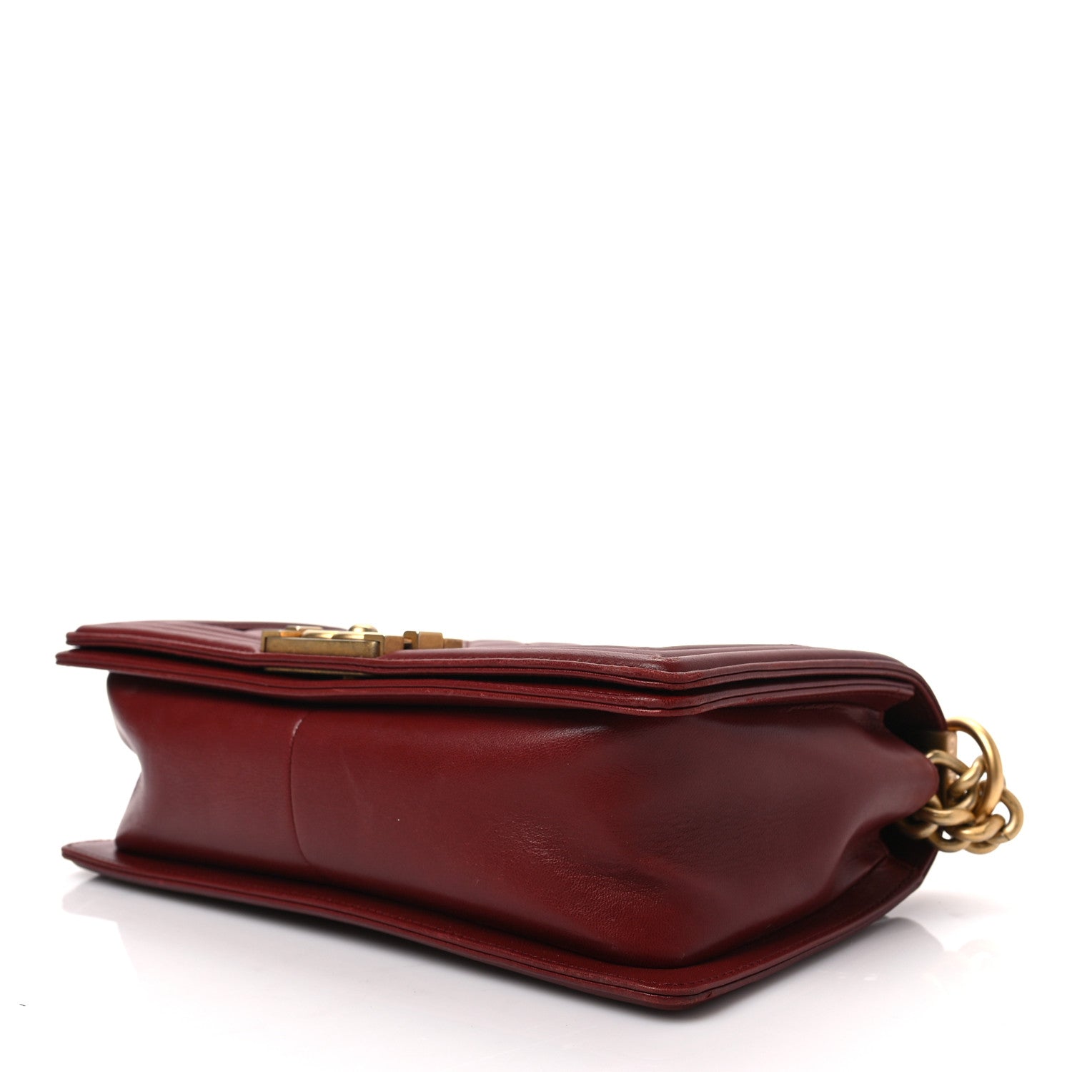 Chanel Lambskin Quilted Medium Boy Flap Burgundy 7 of 7