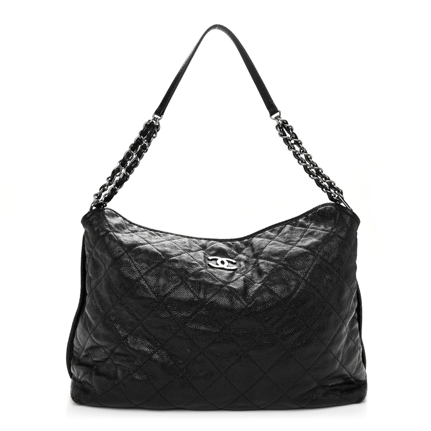 Chanel Caviar Quilted French Riviera Shouler Bag Black 1 of 11