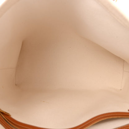 Celine Canvas Calfskin Logo Print Horizontal Cabas Natural Tan 5 of 13