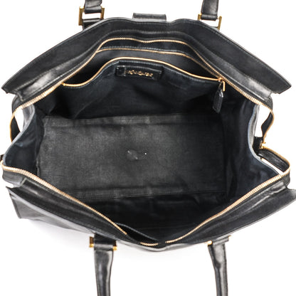 Saint Laurent Sheepskin Medium Cabas ChYc Black 5 of 7