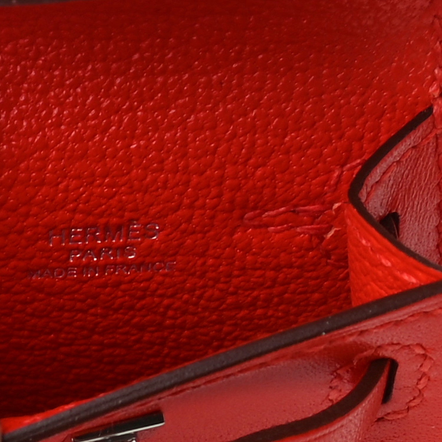 Hermes Tadelakt Mini Kelly Twilly Bag Charm Capucine 4 of 6