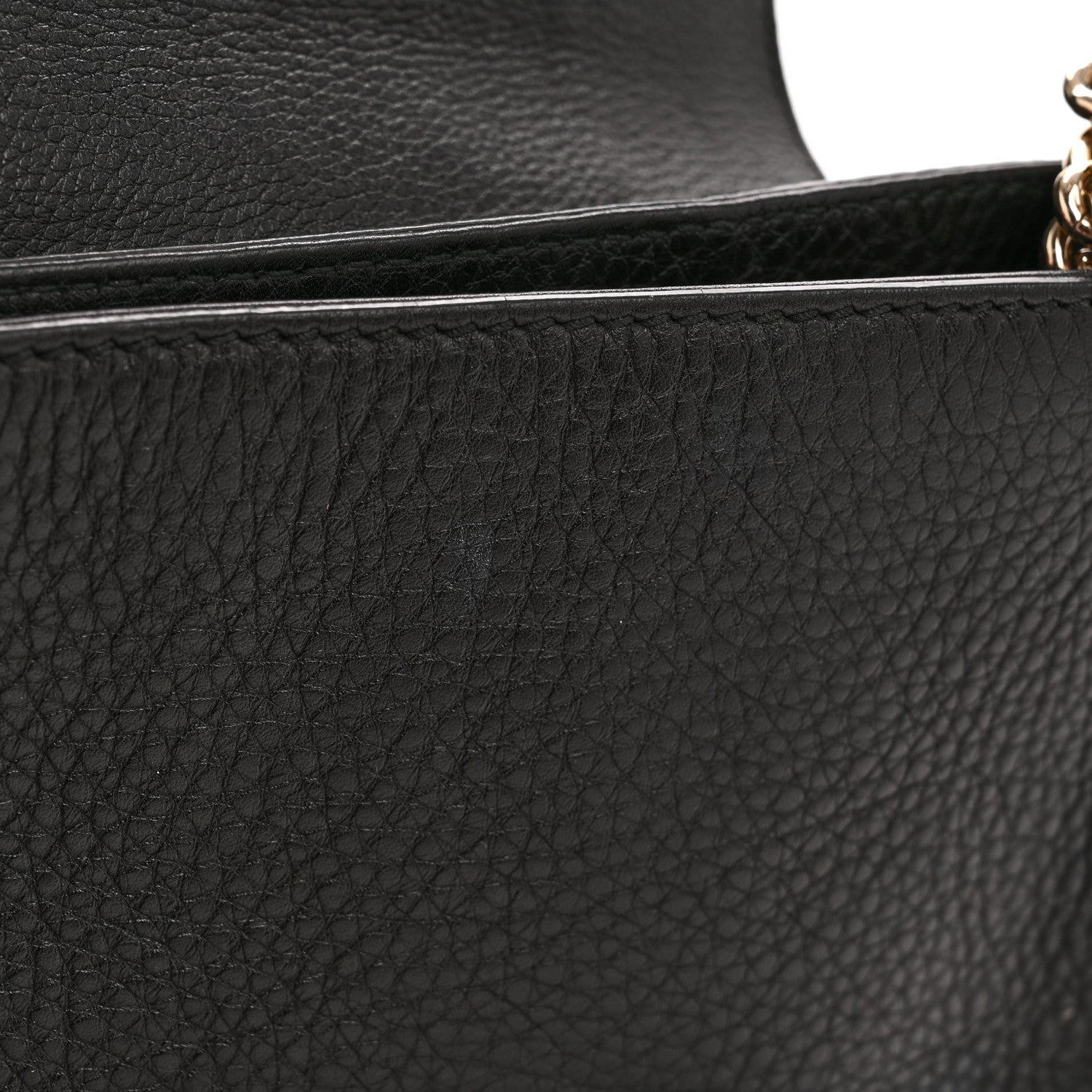 Gucci Pebbled Calfskin Small Soho Flap Crossbody Black 13 of 13