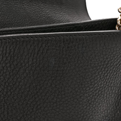 Gucci Pebbled Calfskin Small Soho Flap Crossbody Black 13 of 13