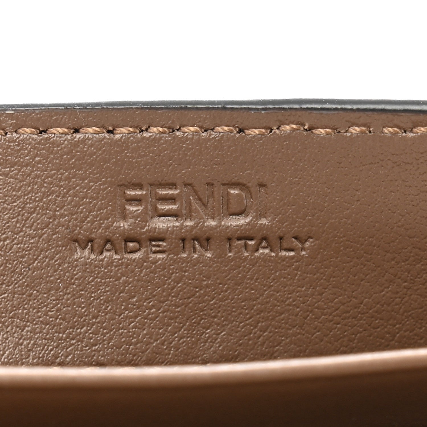 Fendi Vitello Soft F is Fendi Bi-Color FF 1974 Embossed Continental Envelope Wallet On Chain Maya Black 7 of 13