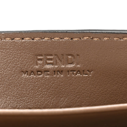 Fendi Vitello Soft F is Fendi Bi-Color FF 1974 Embossed Continental Envelope Wallet On Chain Maya Black 7 of 13
