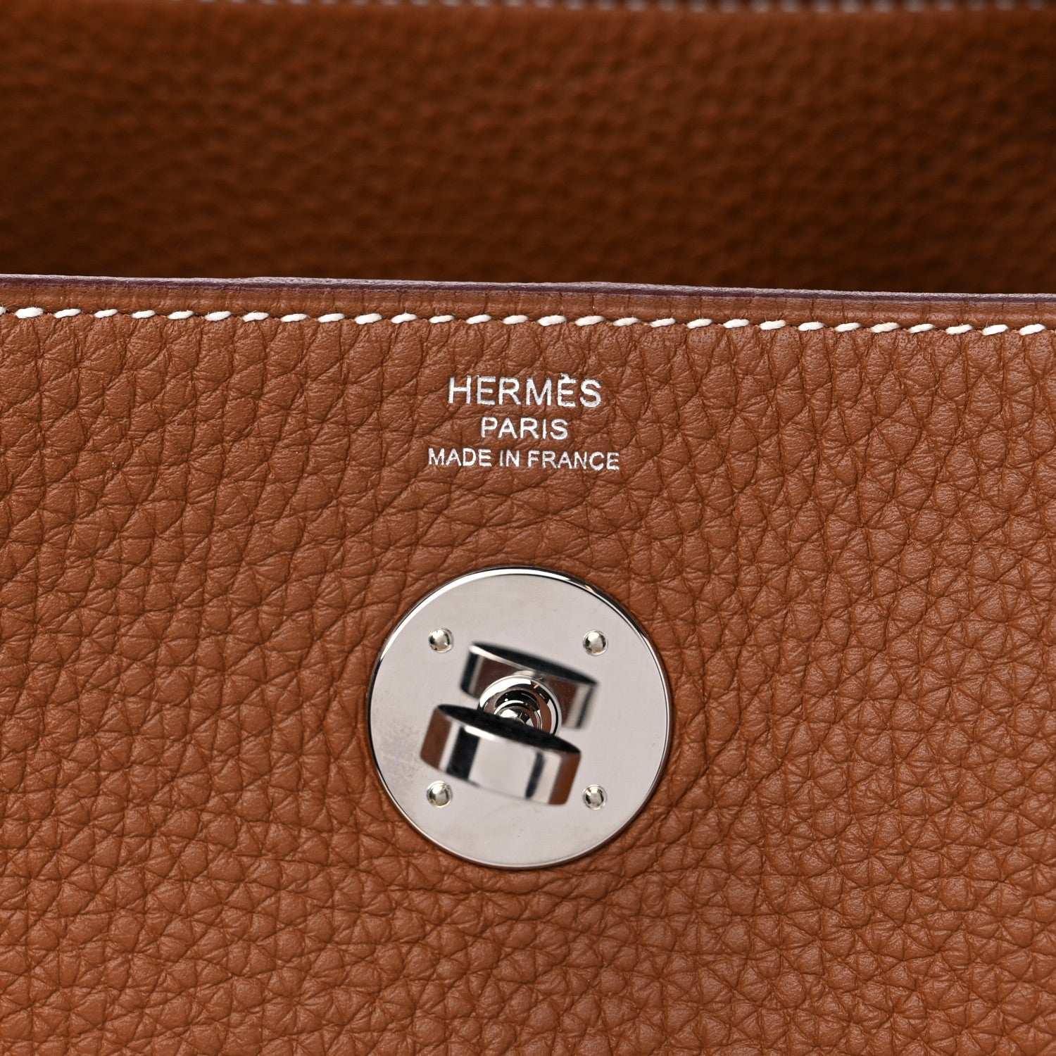 Hermes Taurillon Clemence Lindy 26 Gold 6 of 12