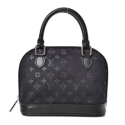 Louis Vuitton Satin Monogram Little Alma Black 1 of 11