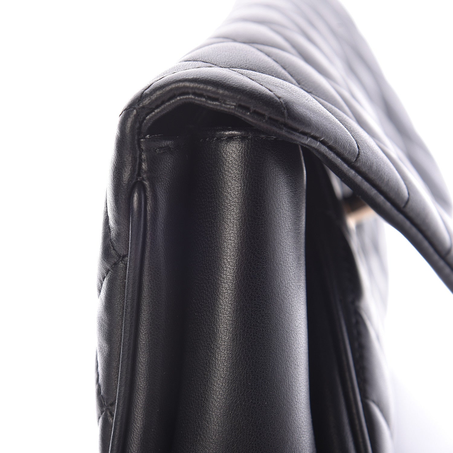 Chanel Lambskin Quilted Fold Up Again Clutch Black 11 of 18
