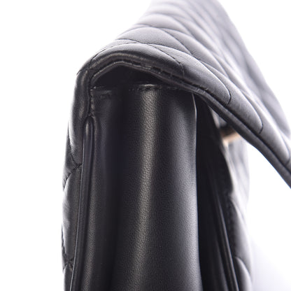 Chanel Lambskin Quilted Fold Up Again Clutch Black 11 of 18