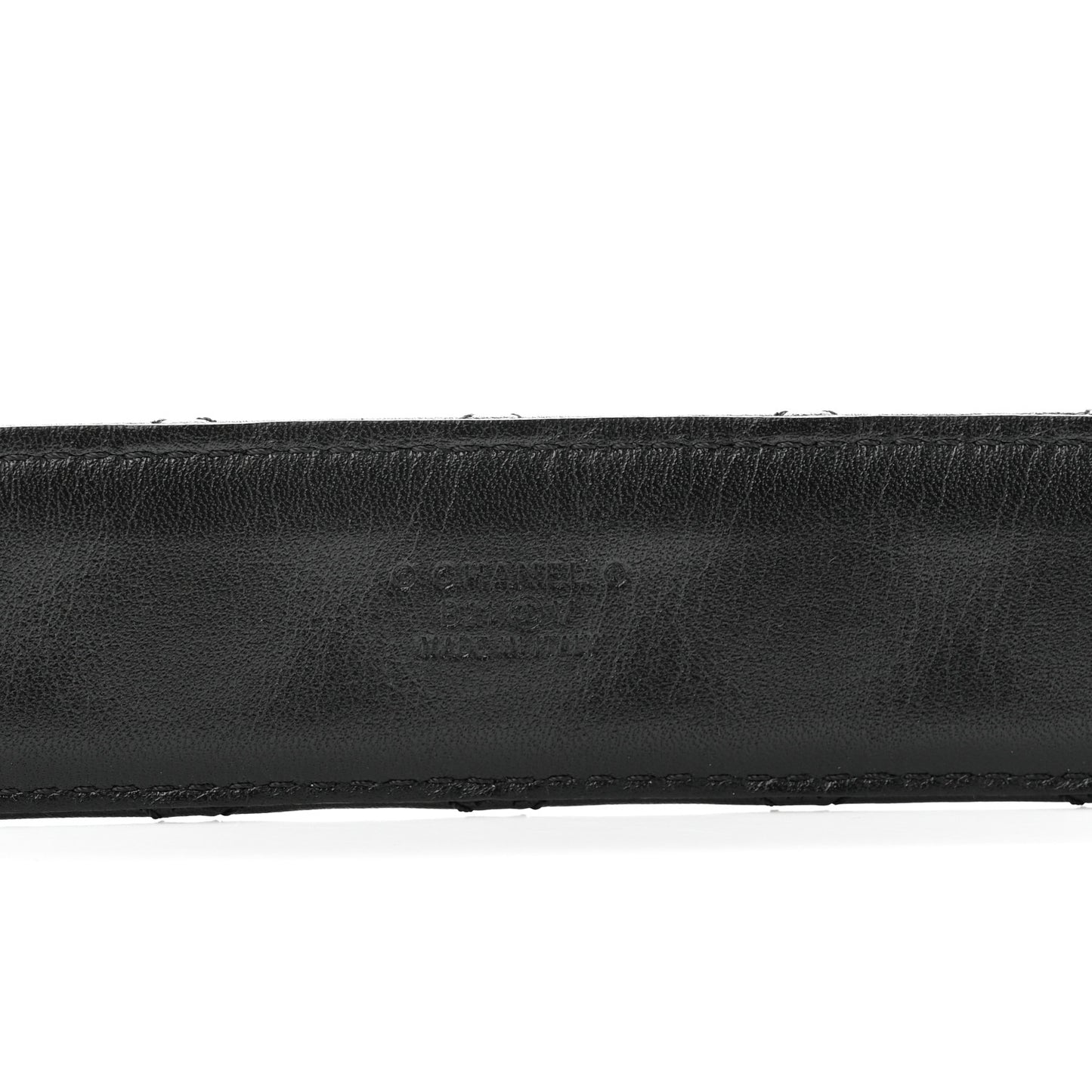 Calfskin Quilted CC Chain Belt 85 34 Black