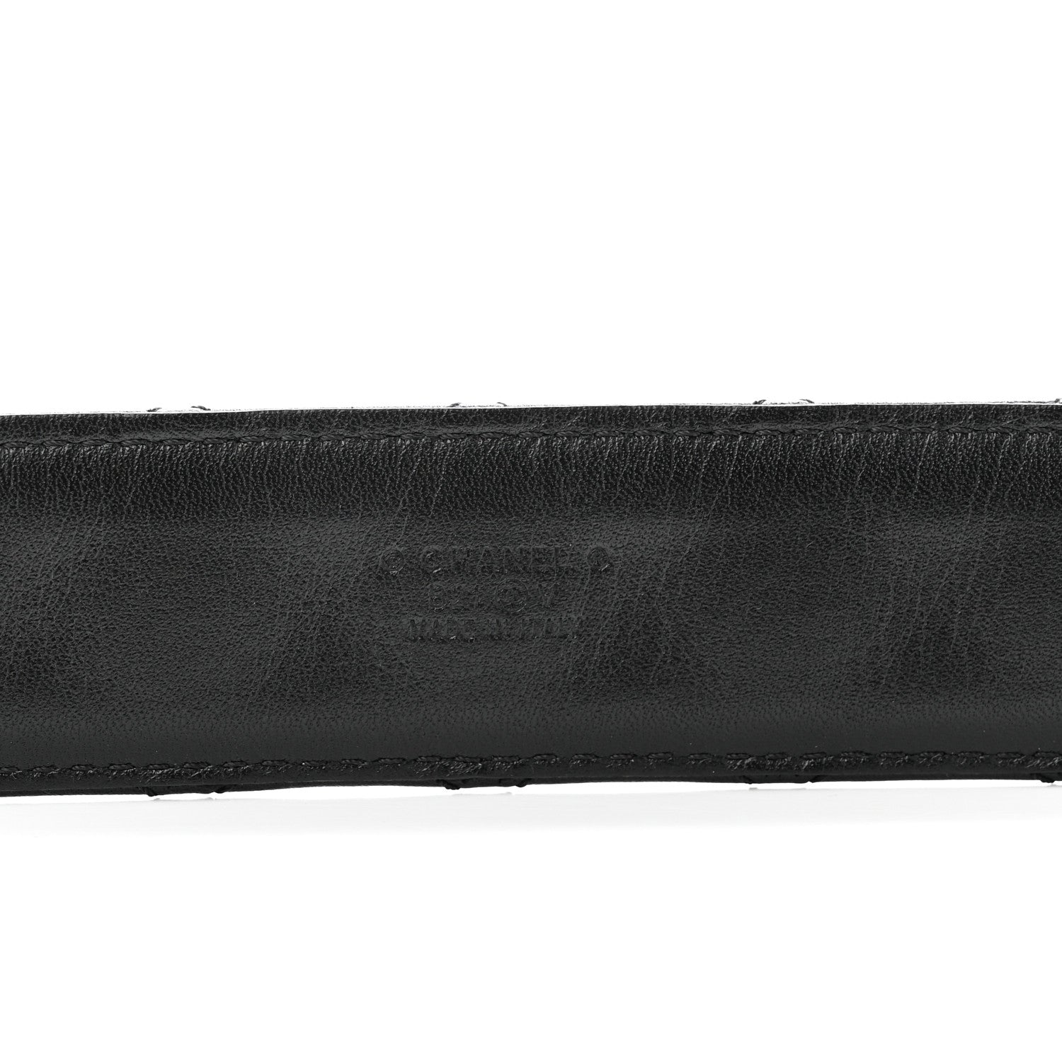 Chanel Calfskin Quilted CC Chain Belt 85 34 Black 3 of 7