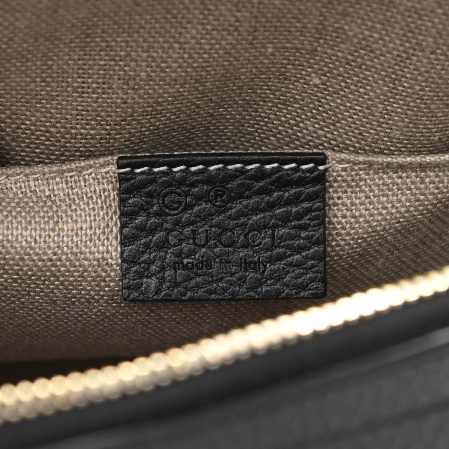 Dollar Calfskin Small GG Charm Dome Bag Black