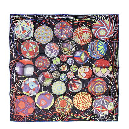 Hermes Silk l' Art Du Temari Scarf 90 1 of 5