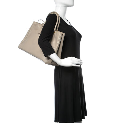 Prada Saffiano Lux Large Tote Argilla 2 of 12