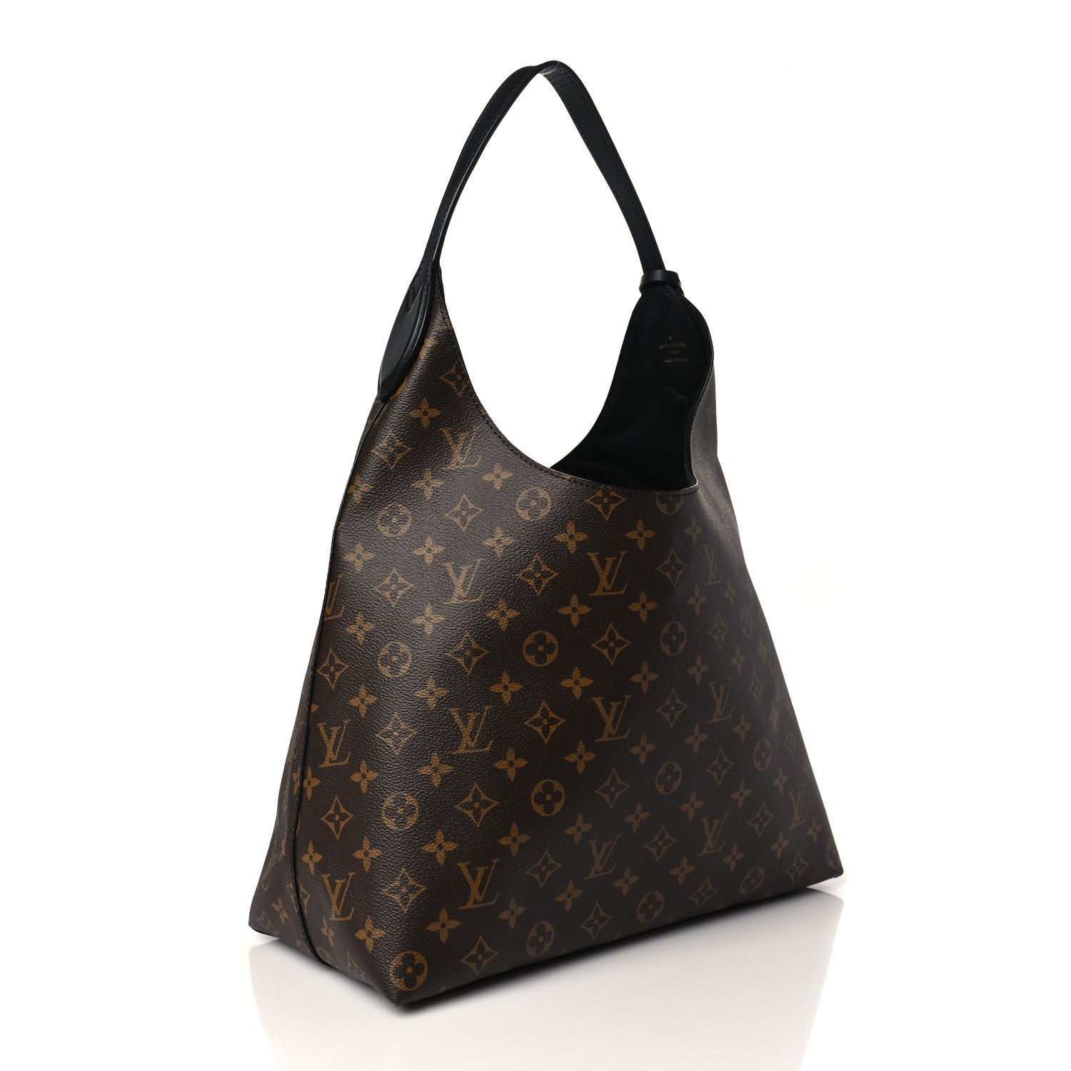 Louis Vuitton Monogram Flower Hobo Black 3 of 9