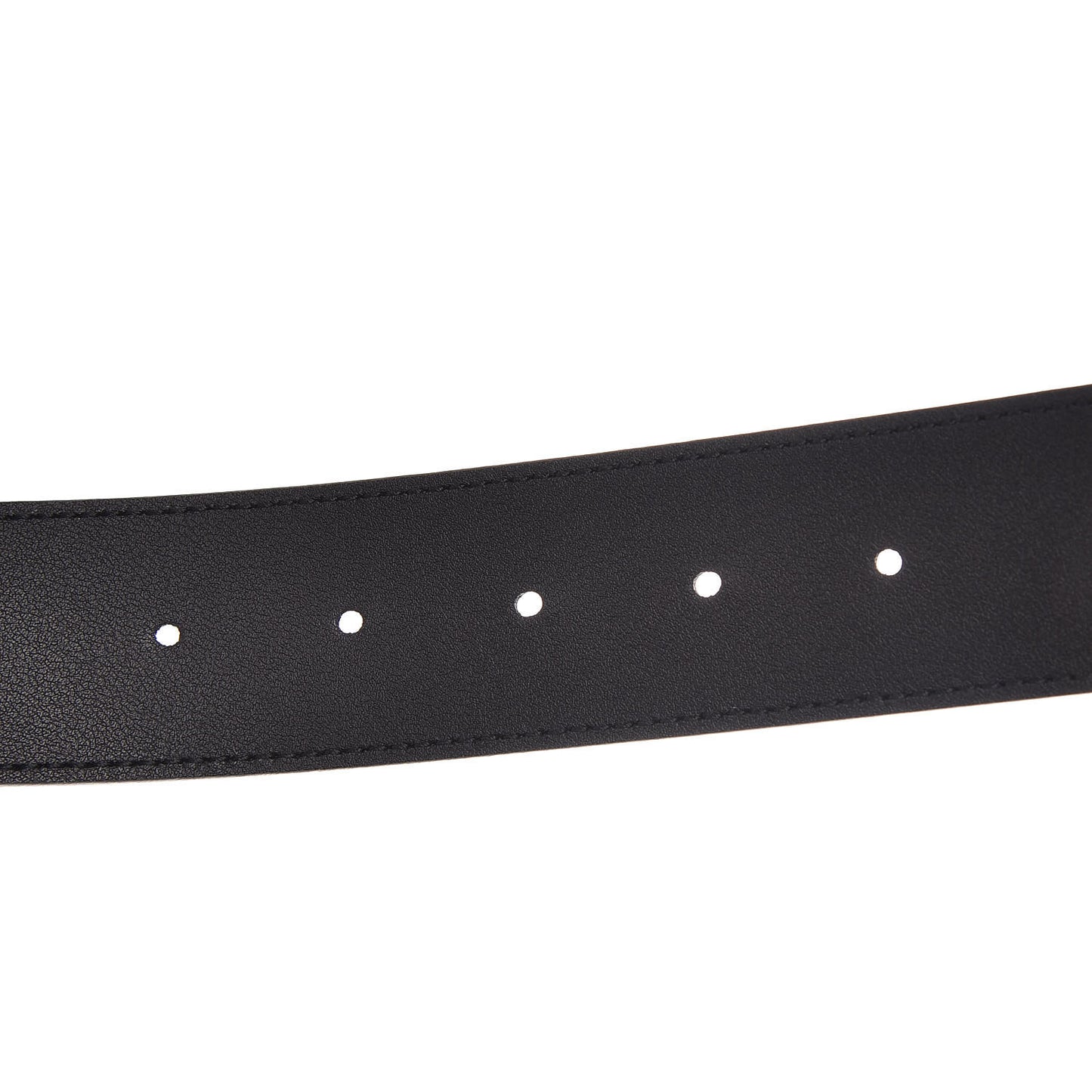 Moon Calfskin Nickel Double G 40mm Belt 105 42 Black