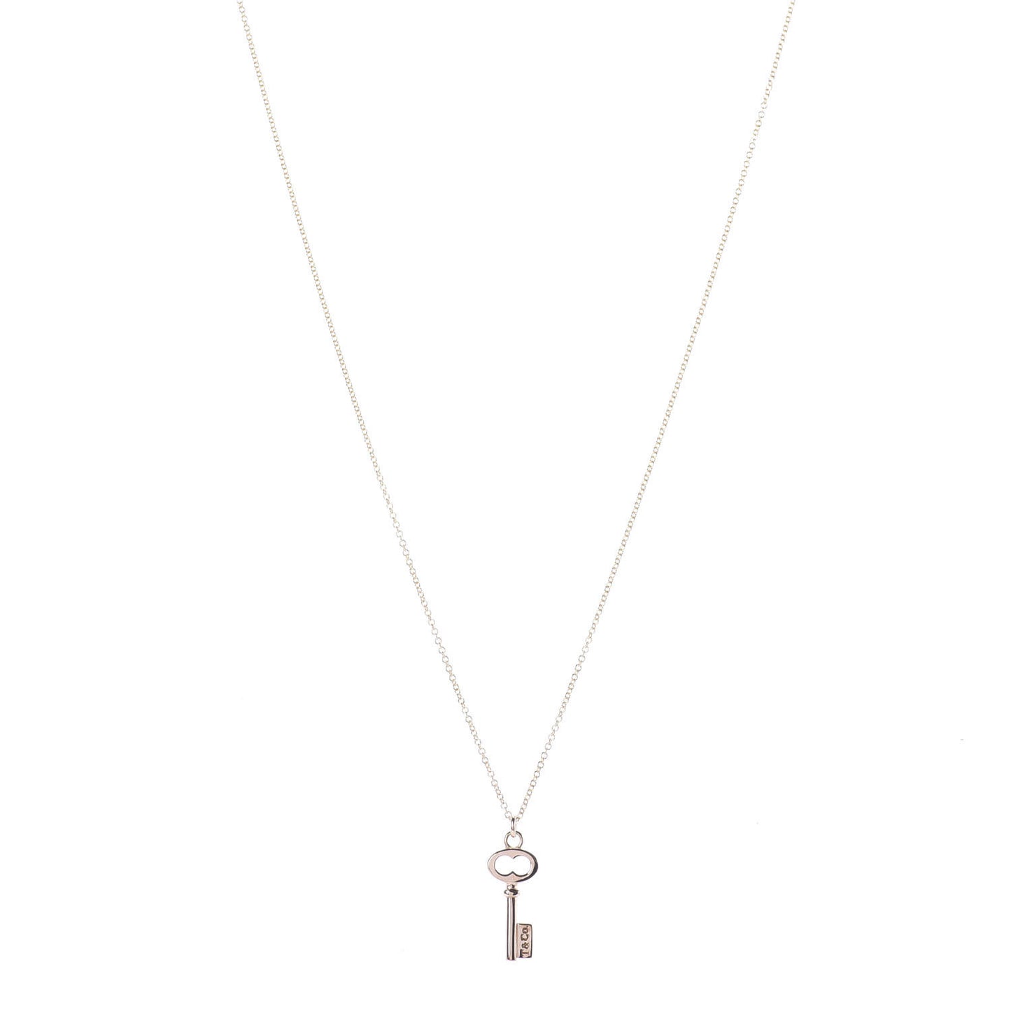18K Rose Gold Mini Key Pendant Necklace