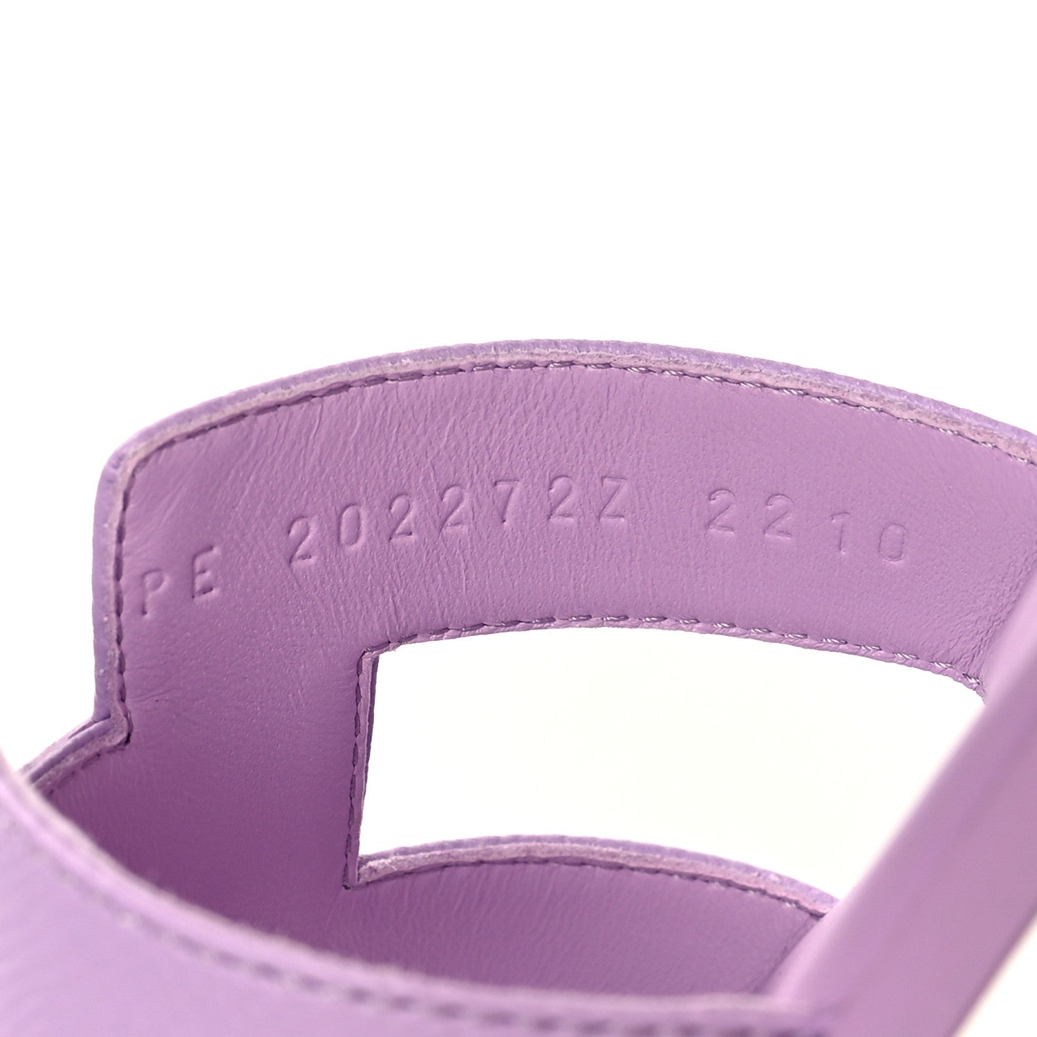 Hermes Epsom Oran Sandals 38 Violet Amethyste 6 of 10