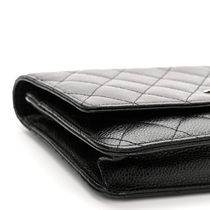 Chanel Caviar Quilted Wallet On Chain WOC Black 10 of 11