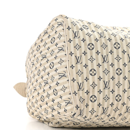 Louis Vuitton Mini Lin Croisette Speedy 30 Blue 8 of 10