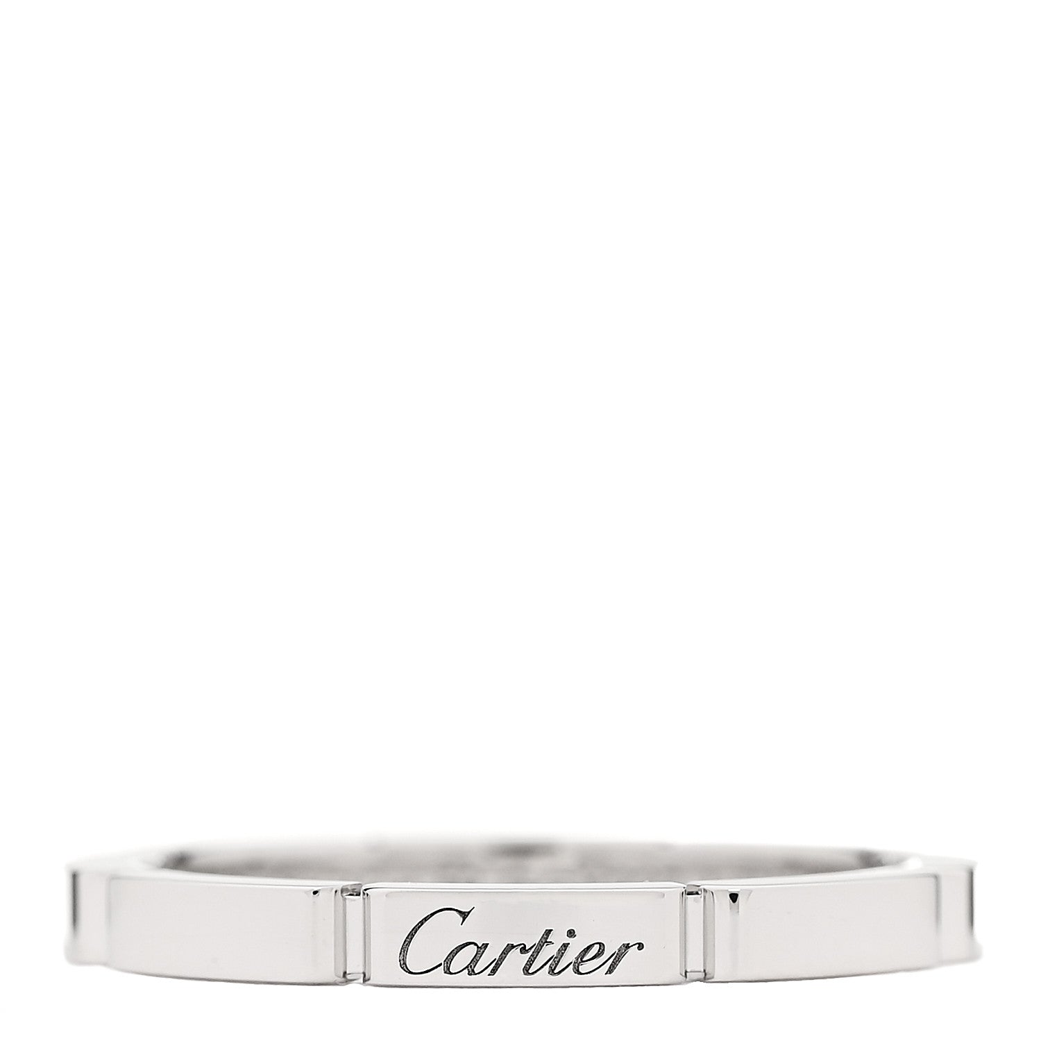 Cartier 18K White Gold 2.5mm Maillon Panthere Wedding Band Ring 59 8.75 1 of 4