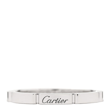 Cartier 18K White Gold 2.5mm Maillon Panthere Wedding Band Ring 59 8.75 1 of 4