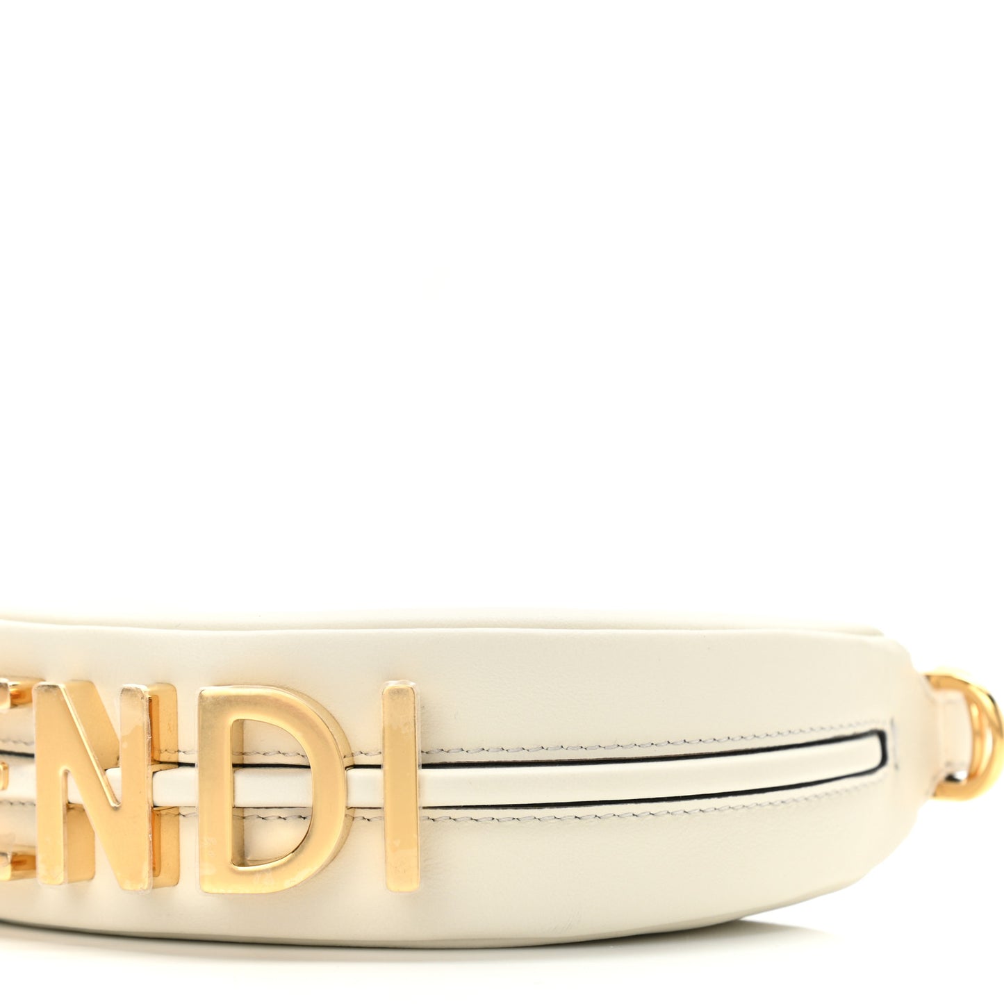 Vitello Grace Matte Nano Fendigraphy Hobo Charm White Ice