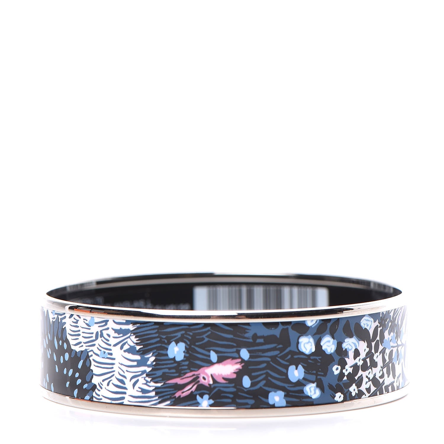 Hermes Enamel Printed Wide Dans Un Jardin Anglais Bracelet Arts And Crafts 70 3 of 6