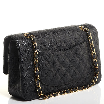 Chanel Caviar Quilted Medium Double Flap Black 3 of 8