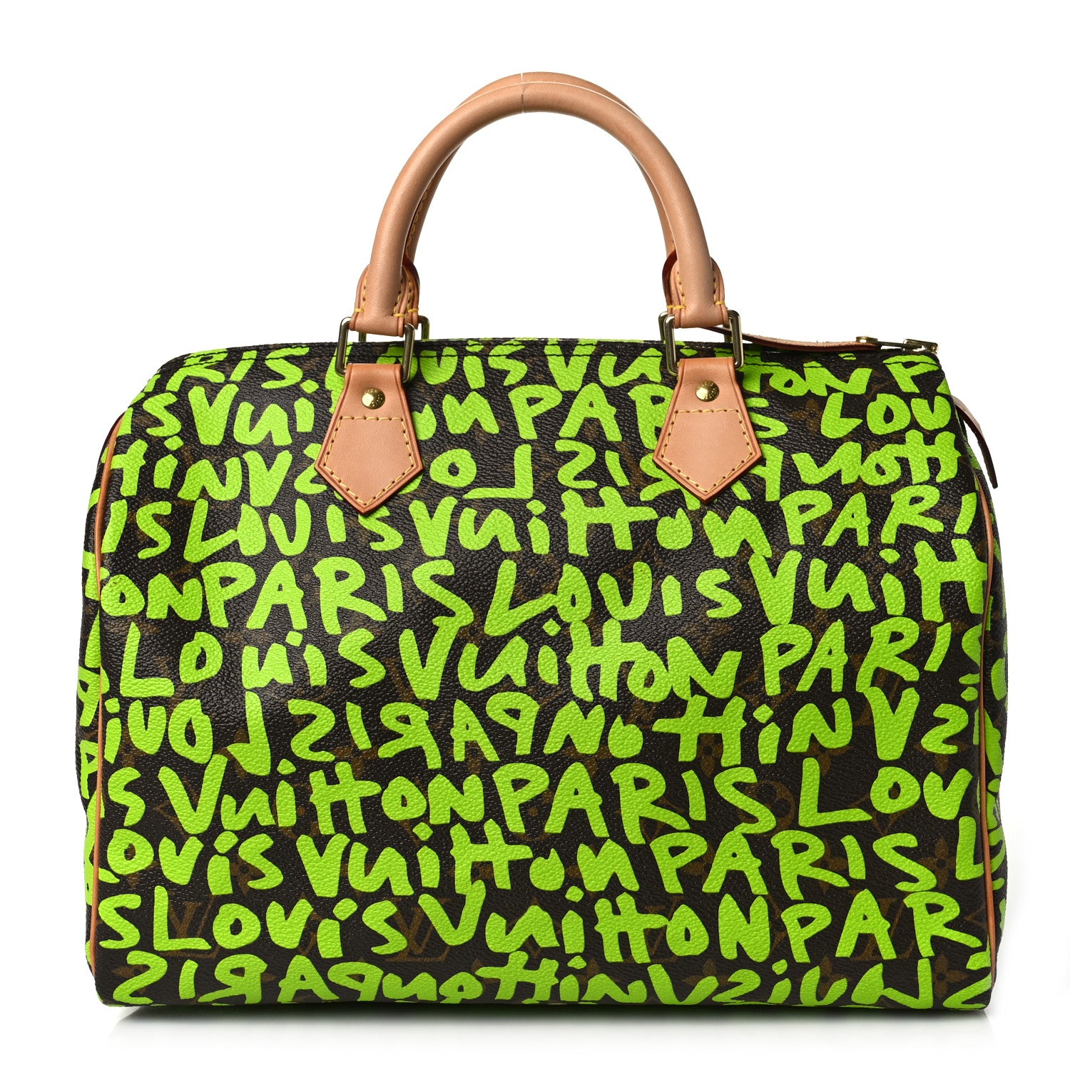 Louis Vuitton Monogram Graffiti Speedy 30 Green 1 of 10